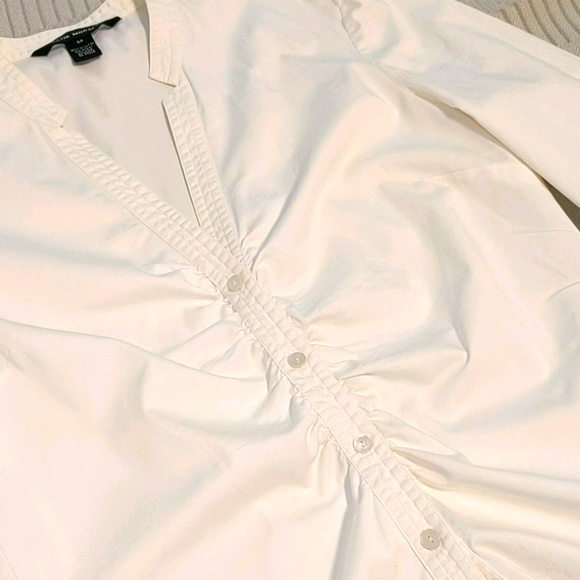 🎈Club Monaco Ruched Front Dress Shirt - Picture 3 of 8
